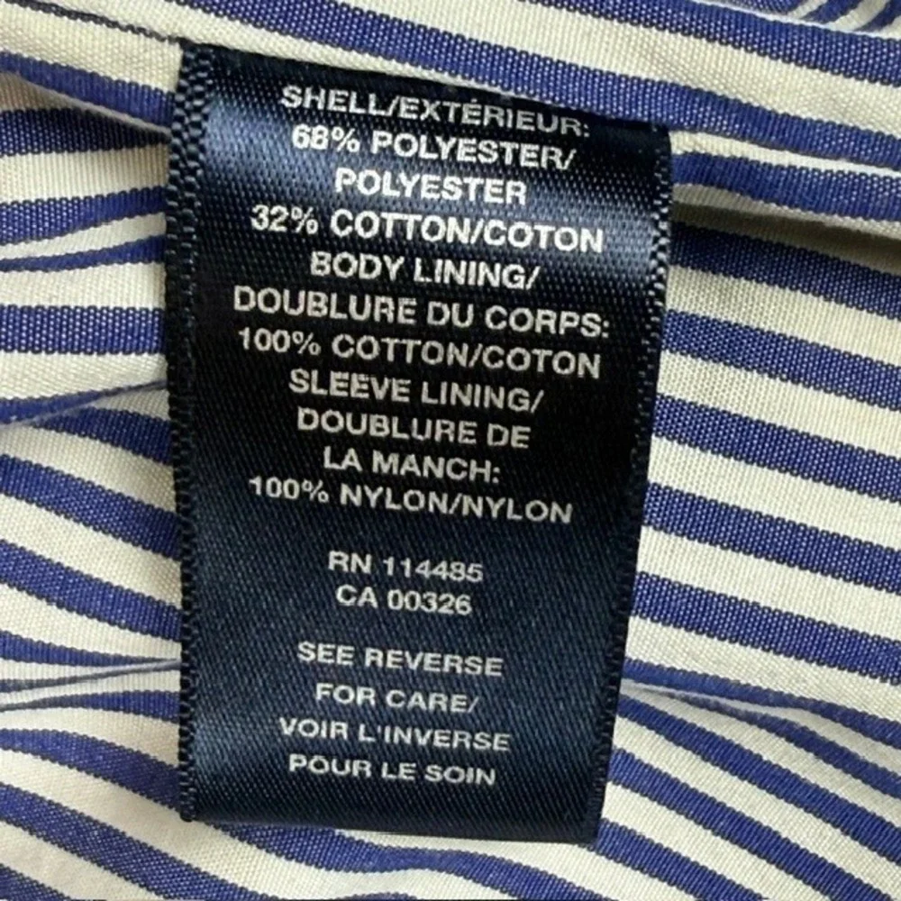 LINCS David Chu Mens Black Harrington Jacket Striped Lining Size M Full Zip